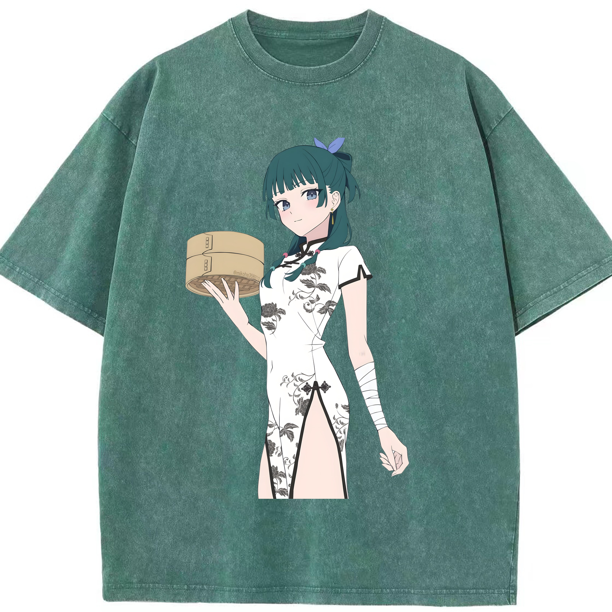 （画像用） 薬屋のひとりごと The Apothecary Diaries 綿100% ヴィンテージ風 半袖Tシャツ（フロントプリント）